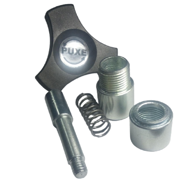 Puxador 2 Corpos Manipulo Knop Academia Pino 11mm 13mm  14mm - Imagem 2