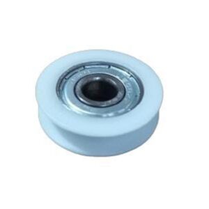 Roldana Nylon Branca Concava 30x8 Eixo 8mm